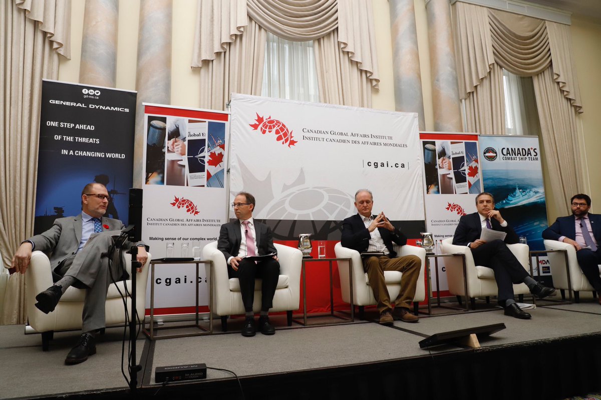 LMCanadaNews's tweet photo. Today is @CAGlobalAffairs’ Evaluating the Implementation of #StrongSecureEngaged. #CSCHomeTeam's Lockheed Martin Canada, @MDA_Maxar and #L3Technologies are proud to be sponsors of this year’s event #CGAIprocurement https://t.co/lv2TZ7jq77