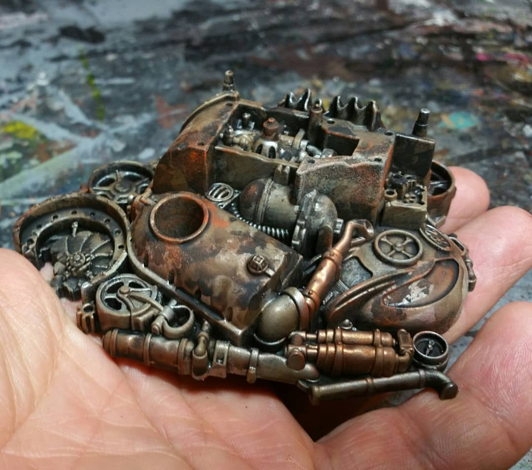 ChefoberbossM's tweet photo. Painted Junk from the Speedfreaks box :)
#Tabletop
#warhammer
#Warhammer40k
#wh40k
#gamesworkshop
#orktober
#orks
#speedfreeks
#magabotato
#malathon18 https://t.co/sEe4tRF288