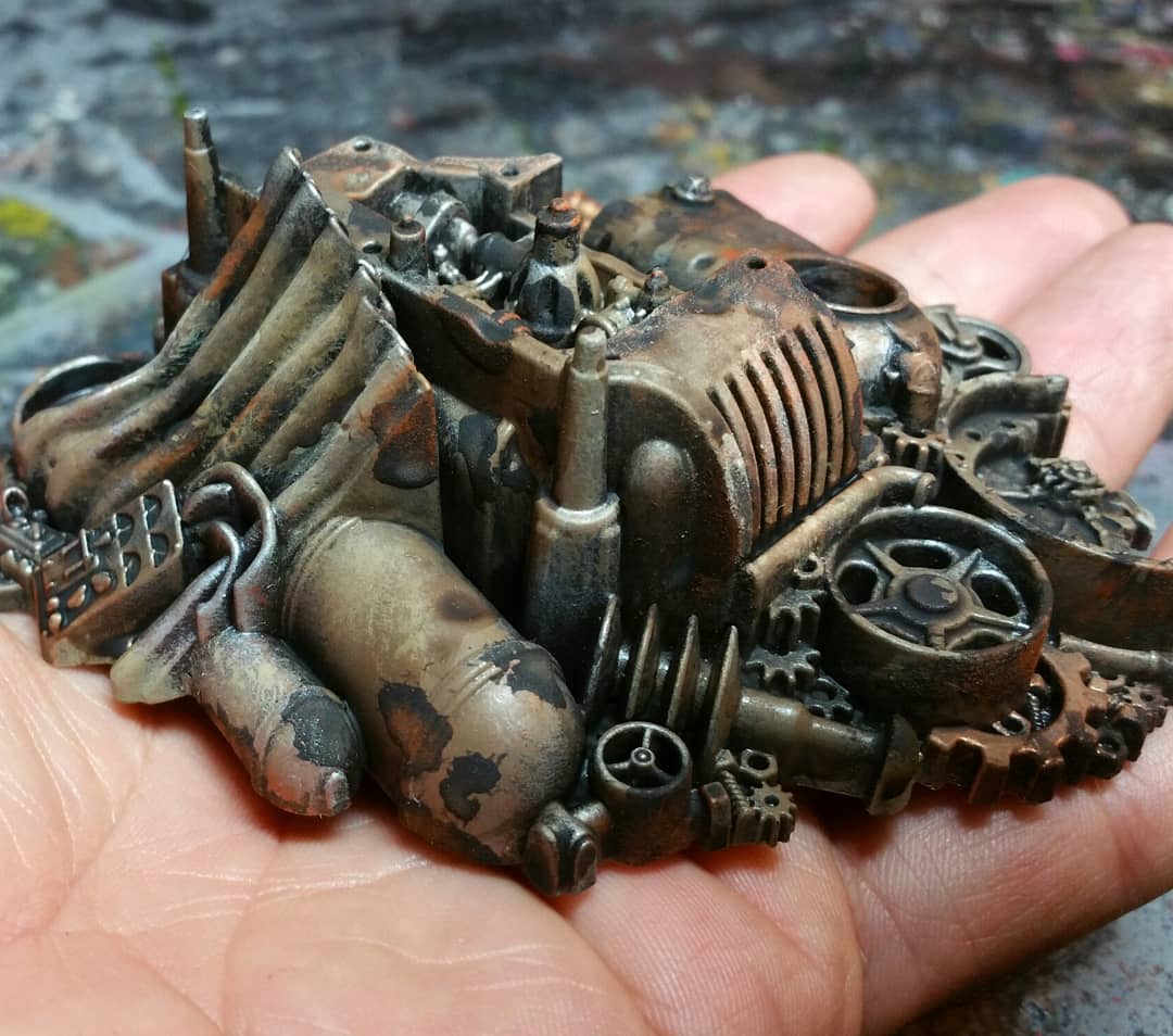 ChefoberbossM's tweet photo. Painted Junk from the Speedfreaks box :)
#Tabletop
#warhammer
#Warhammer40k
#wh40k
#gamesworkshop
#orktober
#orks
#speedfreeks
#magabotato
#malathon18 https://t.co/sEe4tRF288