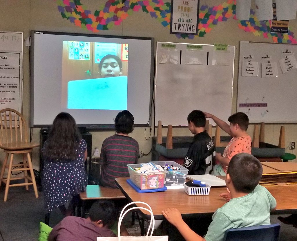 ericphangrath's tweet image. Ss took the teacher role today and recorded themselves teaching a math lesson on @Flipgrid. They later gave each other feedback and demonstrated their understanding of the math concepts.  #TechAsATool #Easterbyisawesome #LoveMyJob #SpEd #SDC