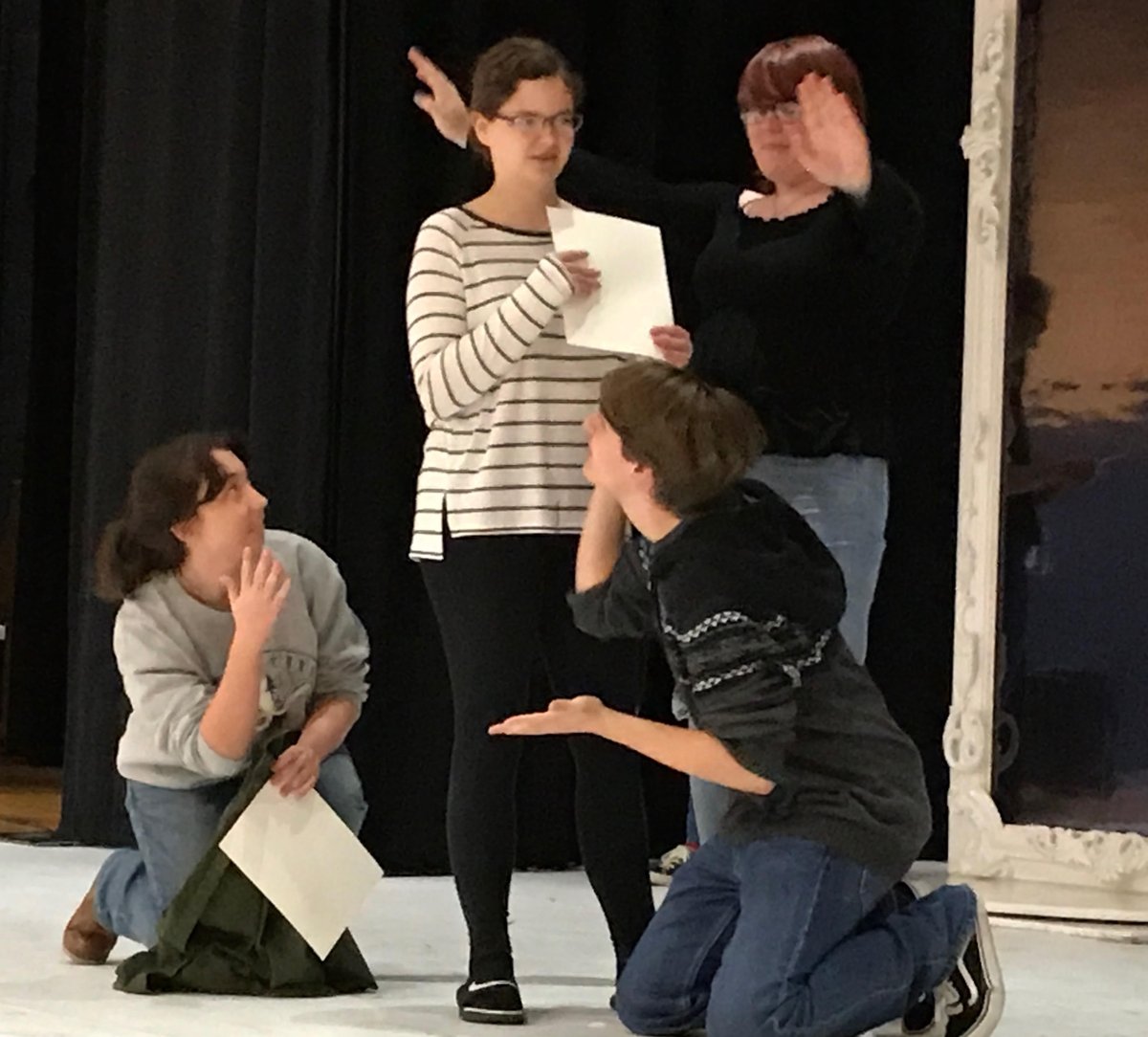 QCSDnews's tweet photo. #Shakespeare Day @OfficialQCHS included workshops with professional actors and watching A Midsummer Night's Dream. "Our kids really love this experience." English teacher Nick Burch said. Here's a story &amp; photos of that educational experience: https://t.co/nhomN9IuvP @BillHarner https://t.co/oznaaZQ3IW