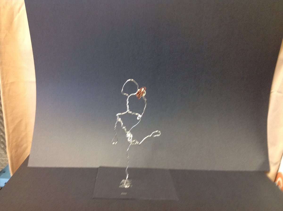 Look at these fourth grade wire sculptures!