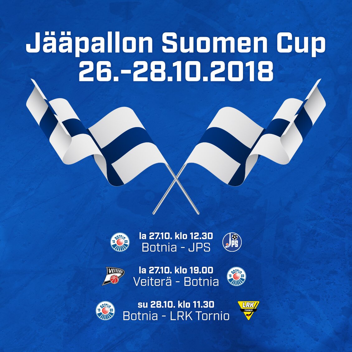 Suomen Cupin alkulohkot pelataan tulevan viikonloppuna. Botnia pelaa A-lohkossa. 💙 #botniabandy #bandyliiga