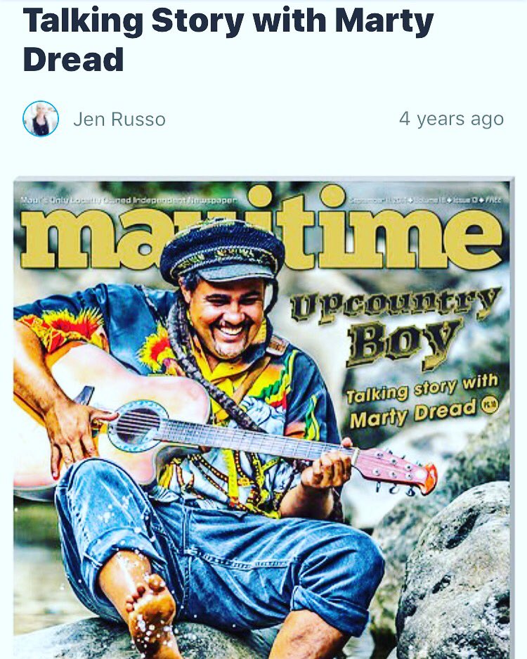 MauiDread's tweet photo. #throwbackthursday 4 years ago this month I was on the Cover of #mauitimeweekly talking about Upcountry Boy” CD Photo:pennypalmerphotography https://t.co/lUIZ9oRF8u