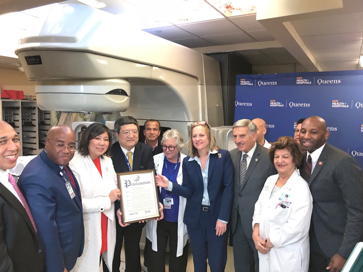 DavidWeprin's tweet image. Today I joined @NYCHealthSystem, @RepGraceMeng ,@QueensBPKatz , & @DRichards13 to unveil the upgraded #linearaccelerator at Queens Hospital. Cancer patients will now be able to get less invasive high-quality care.