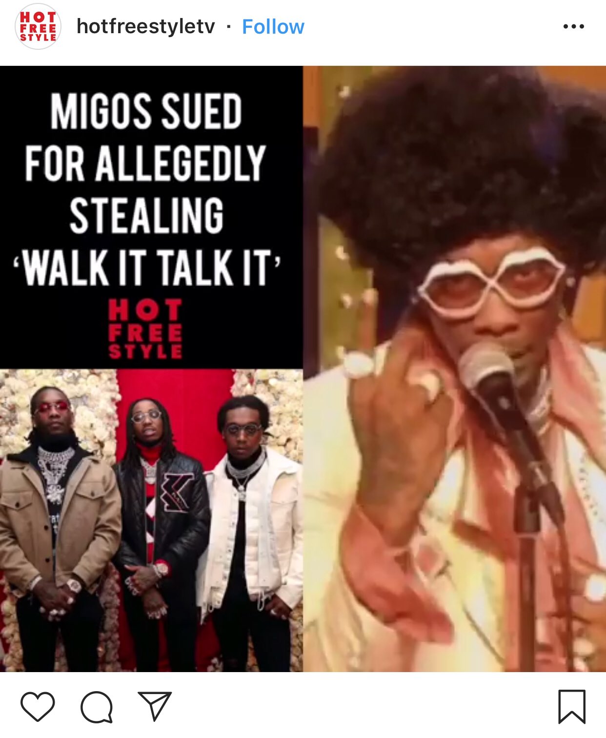 fløjte tang Personligt Rap It Up on Twitter: "WALK IT LIKE I TALK IT TO COURT! Rap group Migos are  supposedly being sued by rapper M.O.S for allegedly stealing his song “Walk  It, Tallk It”.
