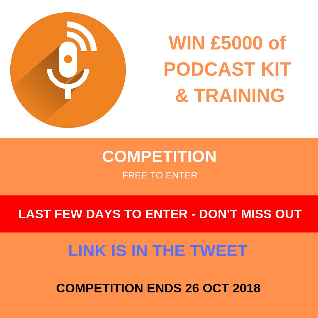 Jade_Projects's tweet image. This is a great opportunity to get in on some serious podcast training. Rob is a serial entrepreneur and this would be an incredible prize to win. bit.ly/2NrDv3U
#competition #podcast #freecompetition #prize #business #b2b #winprize #contests #contestalert #contestentry