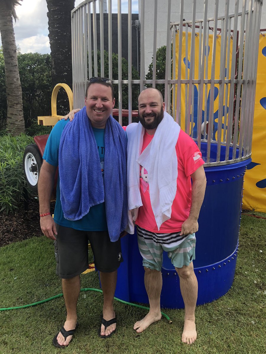 Today we are raising money for Making Strides by putting our Director and VP of slots in the dunk tank! #SlotsRock #TeamSlots #MakingStrides #MakingStridesAgainstBreastCancer #HardRock #HardRockTampa #Tampa