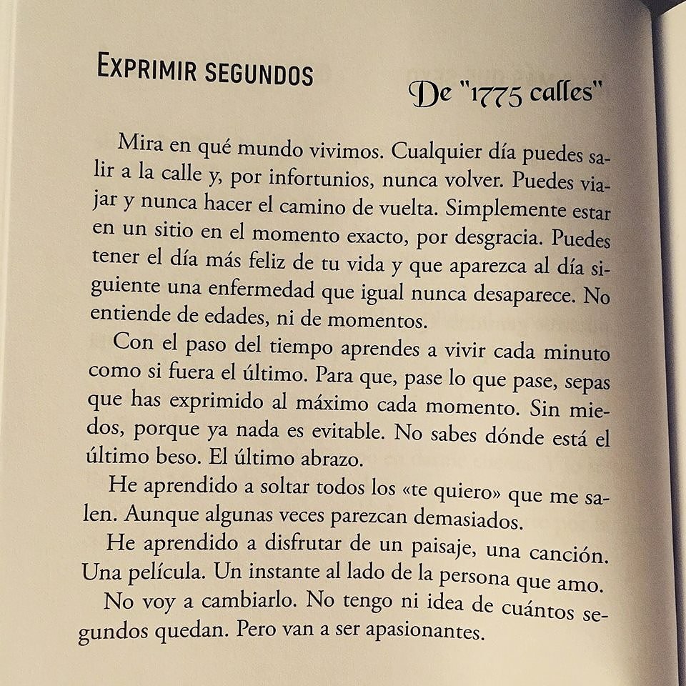 Exprimir segundos.