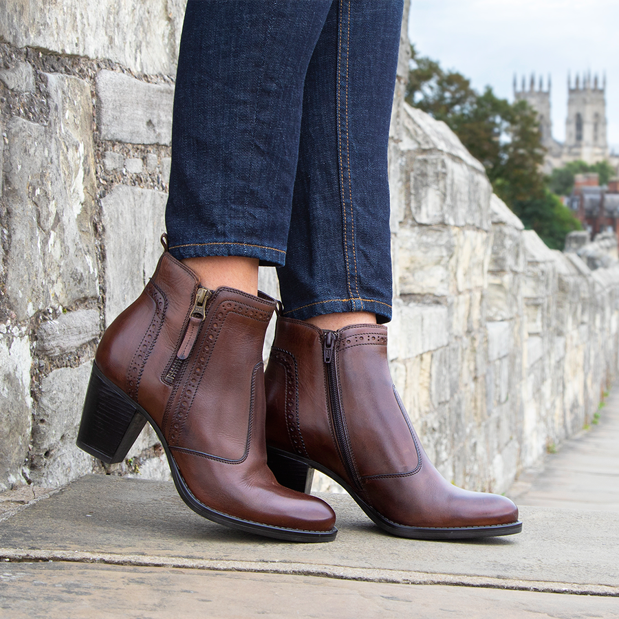 versatile leather ankle boot 