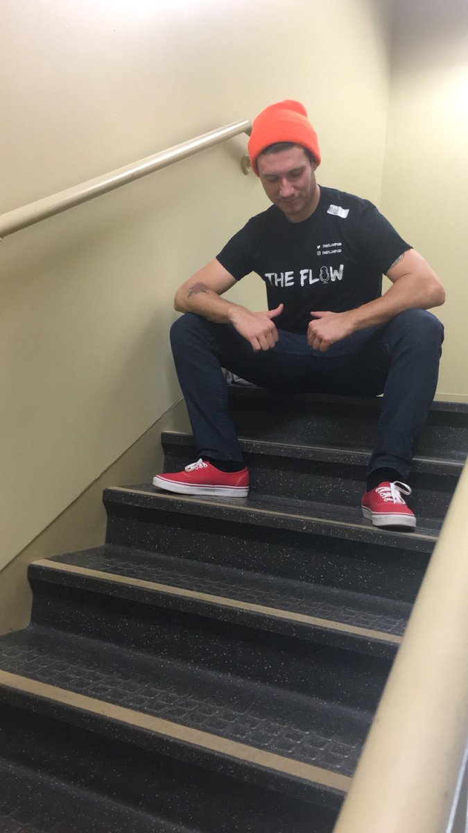 TheFlowPod's tweet photo. We got @MorrisEDavid rocking his new and very own Flow T-Shirt! DM is to get your very own! https://t.co/J8Ef5MXZXr