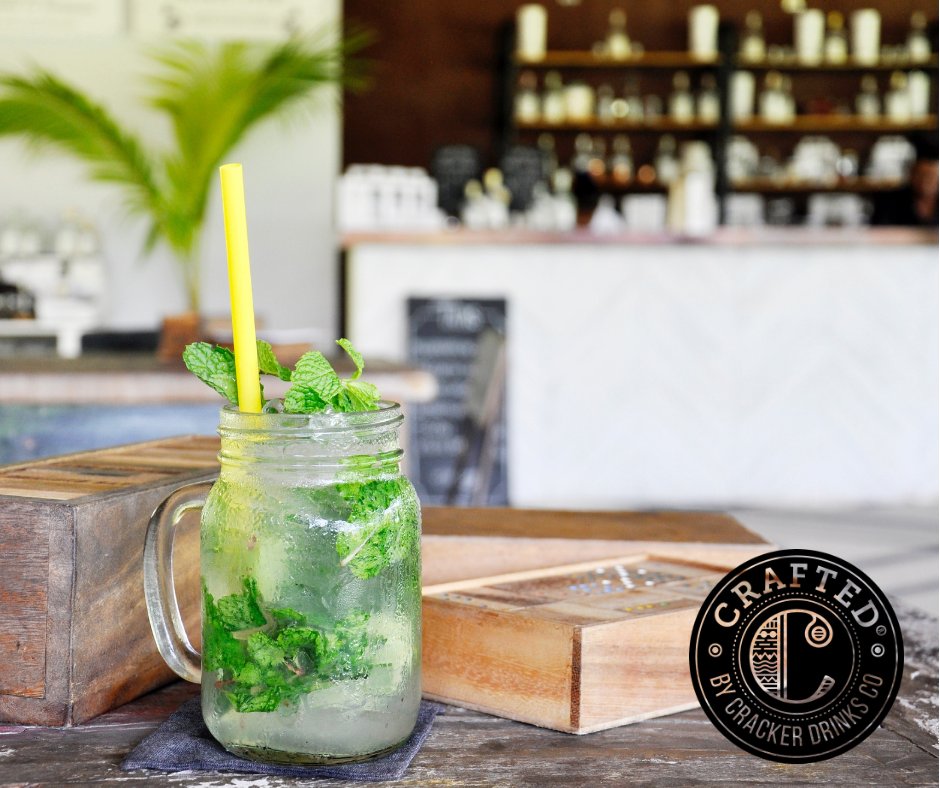 An autumnal cocktail from CRAFTED® - Apple, Mint &amp; Lime.