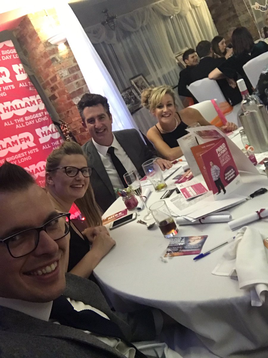 theandycooke's tweet photo. Team @PlusnetCareers #HallamFmAwards #proudtobeplusnet https://t.co/pbLYxOfB3k
