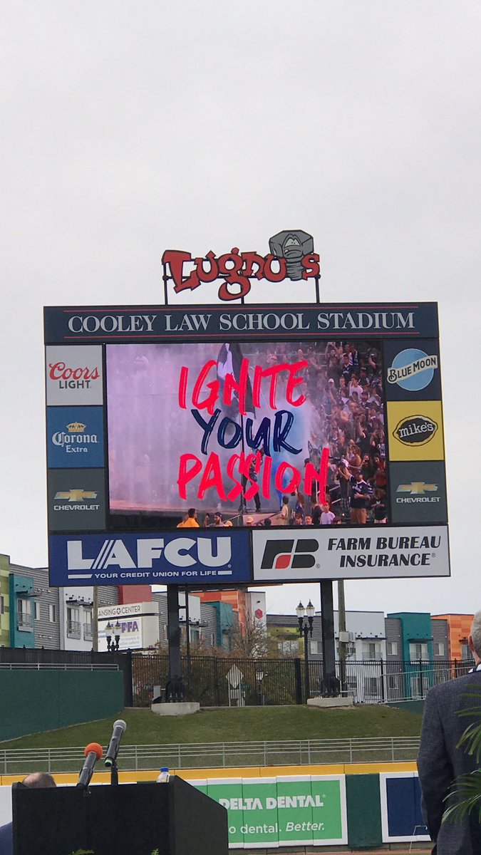 lansingmichigan's tweet image. Michigan’s only professional soccer team will play at @LansingLugnuts Stadium in spring of 2019! Welcome to Lansing, #LansingIgnite! ⚽️