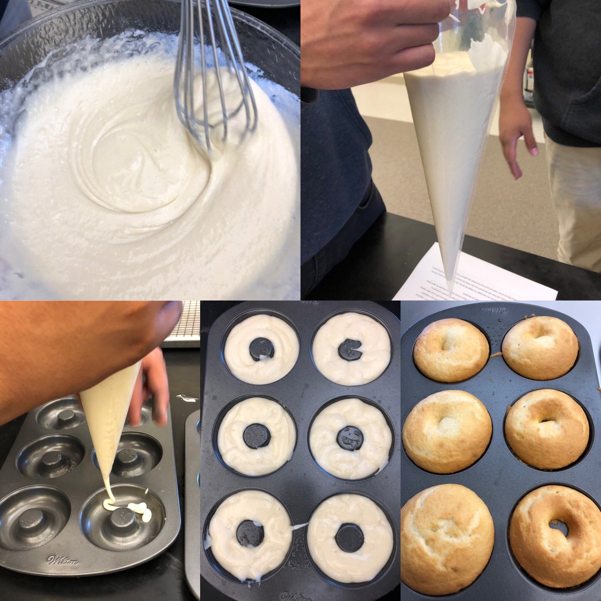 boyntonbucchefs's tweet photo. Students made...Mickey “Ghost” Donuts!#boyntonbuccchefs @mycuhsd https://t.co/SpVCWTCgJf