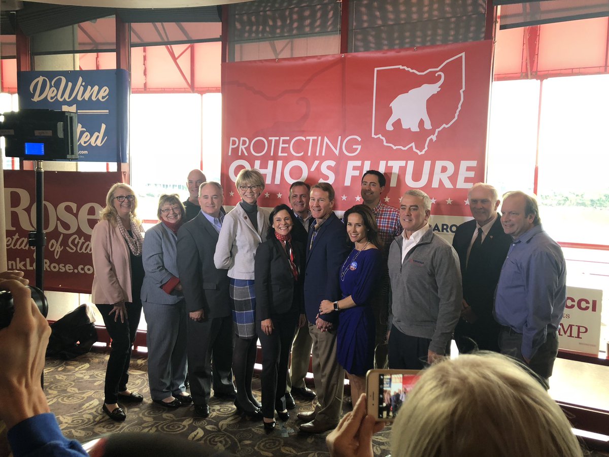 MUforMikeandJon's tweet photo. Miami students @AnthonyMassaOH and @JConn_er had a great time in Cincinnati this morning kicking off the ORP Bus Tour with the candidates from the @ohiogop slate! Even ran into @SteveChabot and @FrankLaRose ! 12 more days to go! #LeadRight #dhfo2018 https://t.co/yEL4HzaKrH