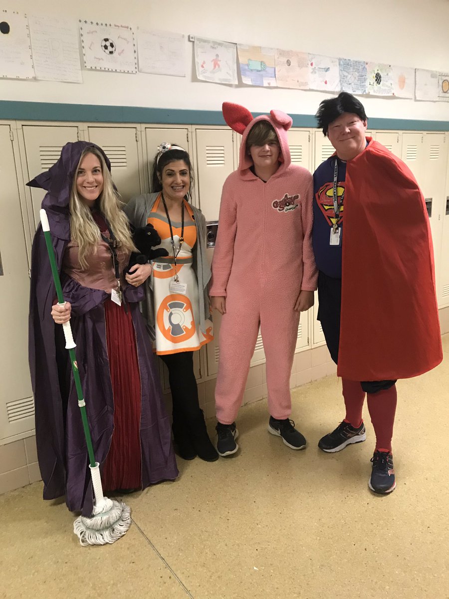 MathWithMrsNes's tweet photo. Today was the coolest day! My coworkers and students got to dress as our favorite fictional characters AND this sweet girl played me as a character in the One Act Play! #PAMShasJoy @PAMSPanthers @thompsonPAMS @AngCole4 https://t.co/dwdHkIrBnR