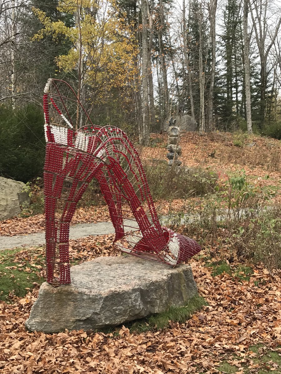 Grade8JDH's tweet photo. Getting outside with the 8s @JDHodgsonES @GervzMike at the amazing Haliburton Sculpture forest and Dysart Museum #tldsblearns #TakeMeOutsideDay Part 2 https://t.co/zieHncI8wc