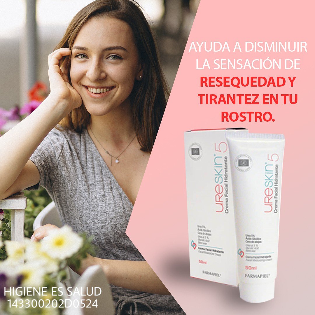 FarmapielMexico's tweet photo. Ureskin® 5 es una crema facial recomendada para pieles normales a secas que ayuda a hidratar desde la primera aplicación  #PasiónPorLaDermatología #Farmapiel https://t.co/zBFfObTE03