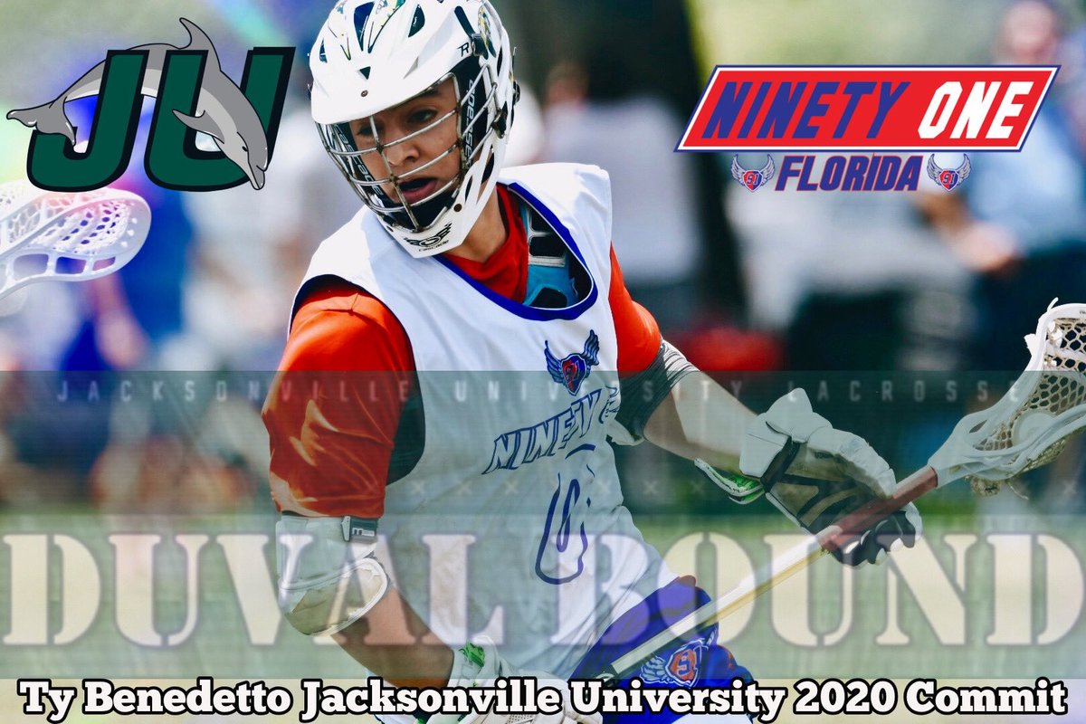 91Florida's tweet photo. Congratulations to Team 91 Florida '20 and @JupiterWarriors FO/M Ty Benedetto on his recent commitment to @JohnGalloway15's @JAX_MLAX program! #DuvalMission 🐬🐬🐬

FULL COMMITMENT STORY --> https://t.co/lOODg79VPQ https://t.co/K59aqLtpaz