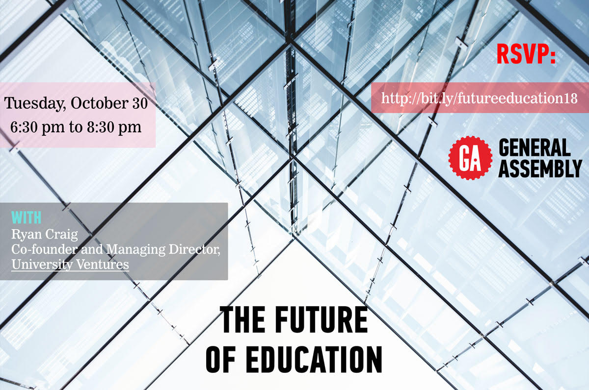 strategicedtech's tweet photo. Join our friends at @GA_DC on Tuesday, October 30 @MindspaceME #DC for a good #conversation with @ryancraiguv
Co-Founder and Managing Director, @UniVenturesFund. We will #learnatGA where technological #change is leading #education. Save your spot now at: https://t.co/7zNebOSoq8. https://t.co/8AB4uS0ryI