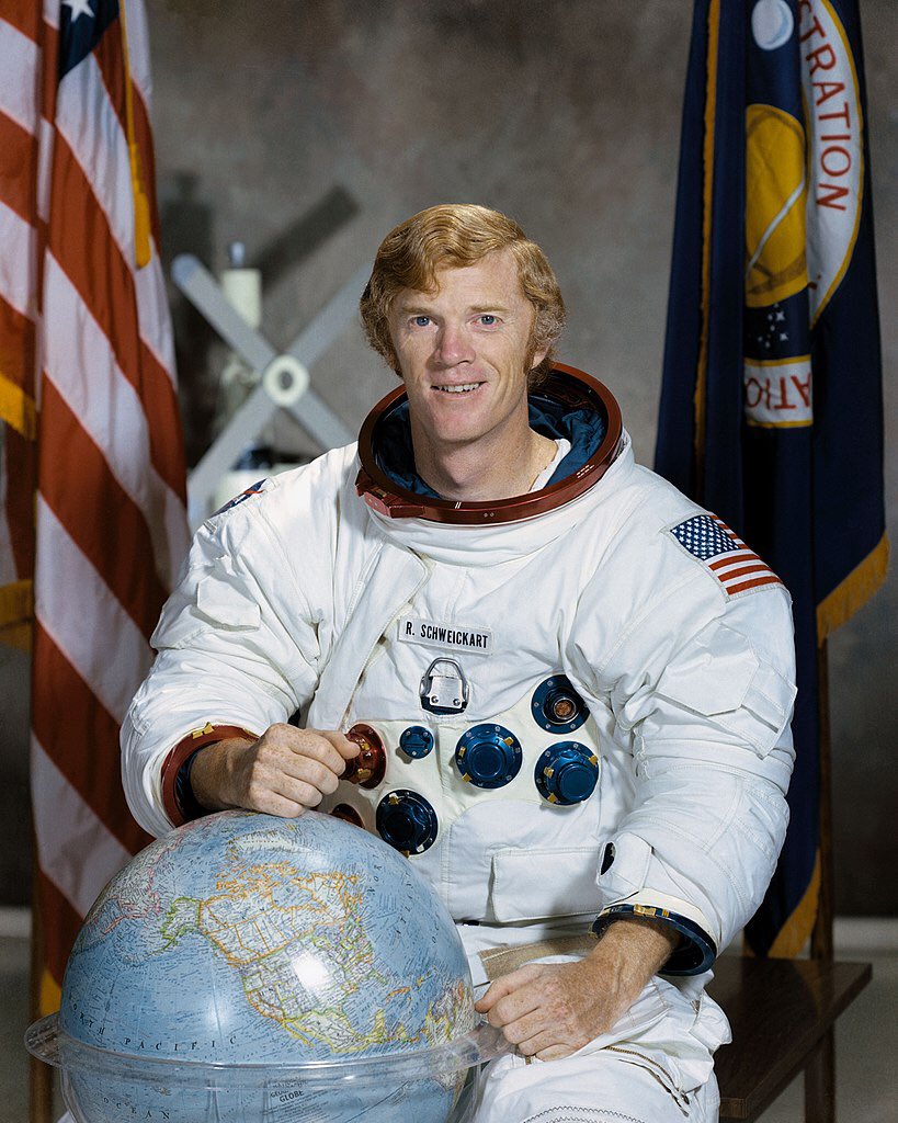 October 25, 1935: Happy Birthday to Apollo 9 Lunar Module Pilot from Neptune, New Jersey, Rusty Schweickart. 