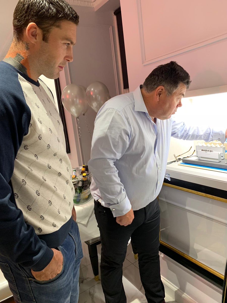 Beautiful evening at new shop opening with <a href="/JohnTitcombe1/">Titcombe Bespoke</a> even nicer when you get your arm twisted for a new piece of bling #cliftonjeweller