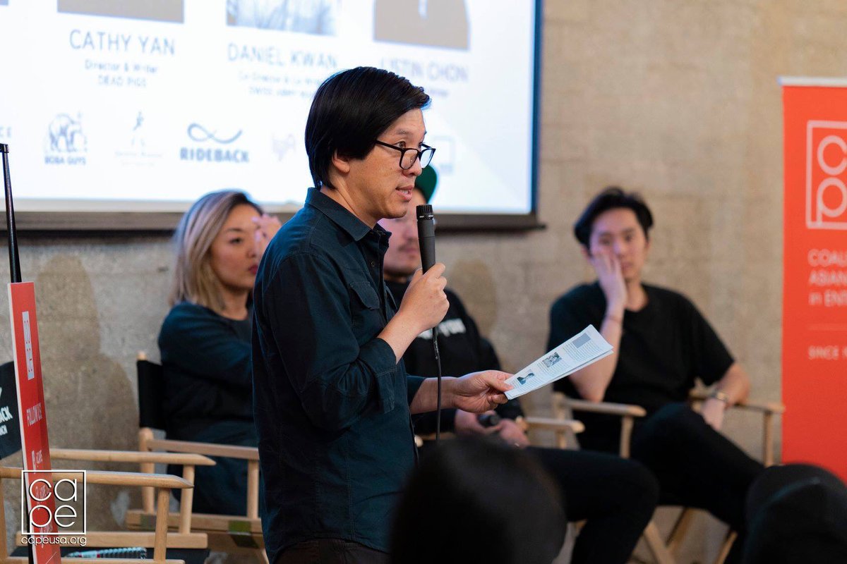 CAPEUSA's tweet photo. Many thanks to CAPE Board Member and Film Producer Dan Lin for not only moderating the panel but also providing the space at #RidebackRanch! https://t.co/FygTjJZzYJ