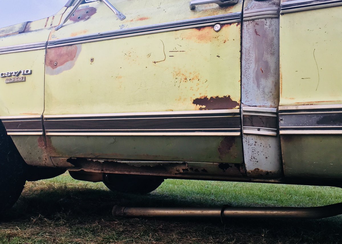 FanningforSC's tweet image. Ever Feel as “Exhausted” as Ole Yella? Exhaust Pipe fell this morning. Just plopped to the ground. I simply crawled underneath with some old bailing wire... tied it in place... &amp;amp; headed in to work. Ride was a little loud! 😋 But don’t we all get a little “Exhausted” some times?
