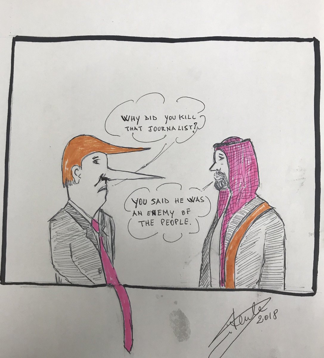 OrnellaNYC's tweet image. The meaning of the words.#CNNBomb #VoteBlueToEndThisNightmare #TheRealDonaldTrump #DailyNews #cartoon