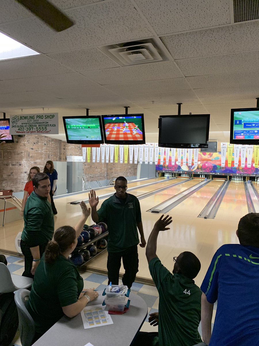 Bowling triangular. All Millard High Schools. #proud2bMPS #playunified