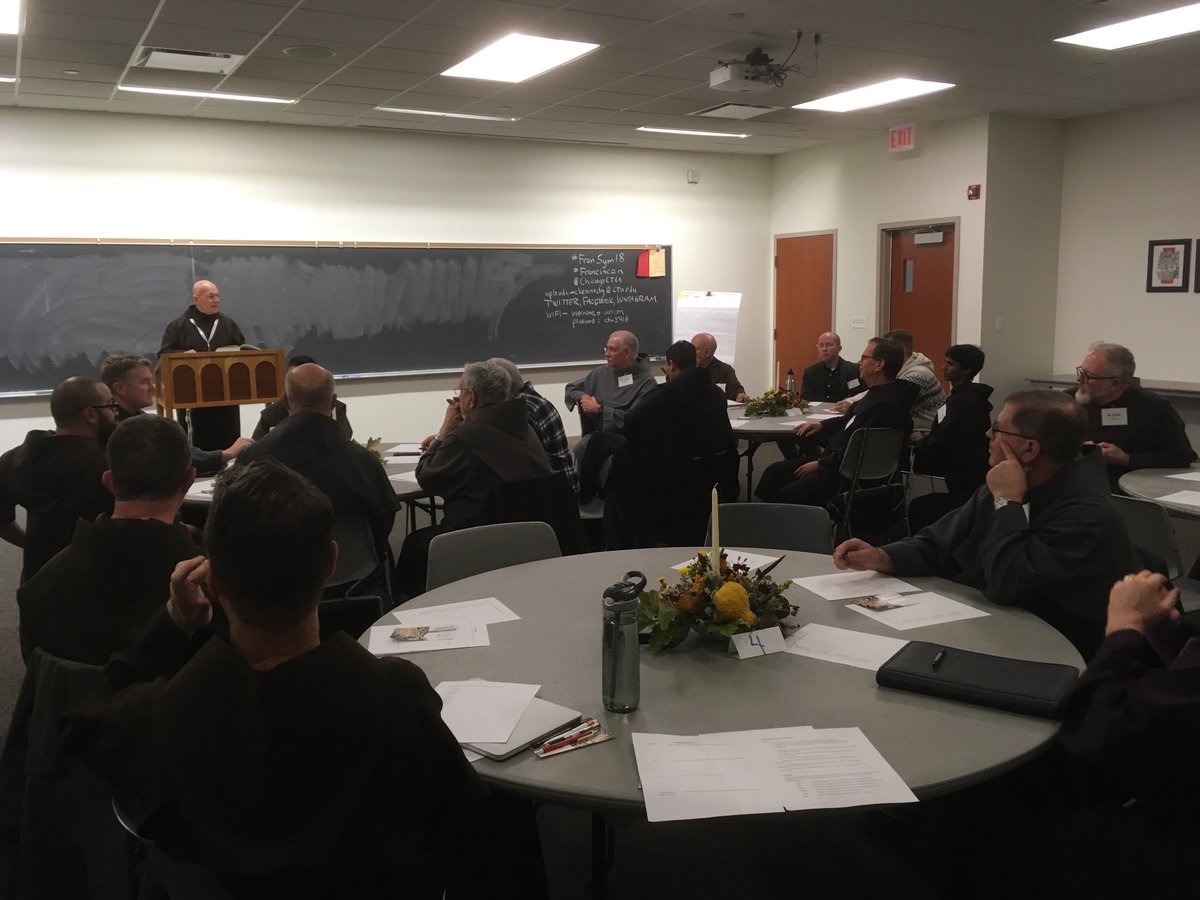 More than 40 friars, including OFMs, Capuchins, Conventuals, TORs, Atonement, and Brooklyn Brothers are meeting at <a href="/ChicagoCTU/">Catholic Theological Union</a>  this week for a symposium on Franciscan formation. #FranSym18 #Franciscan