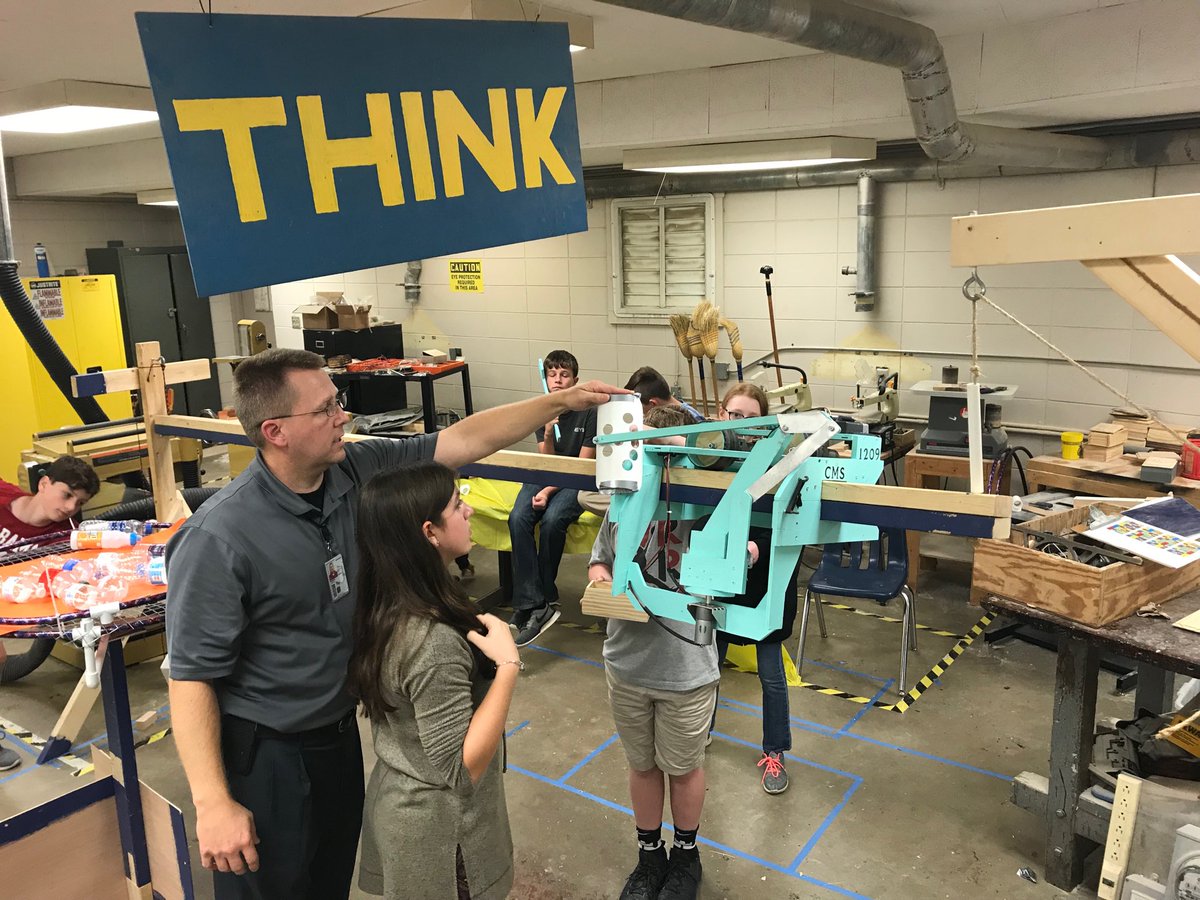 MrTommyDuke's tweet photo. CMS Robotics hard at work in preparation for tomorrow’s competition at Wallace State. #CMSRobotics https://t.co/pjZPtmMTNv