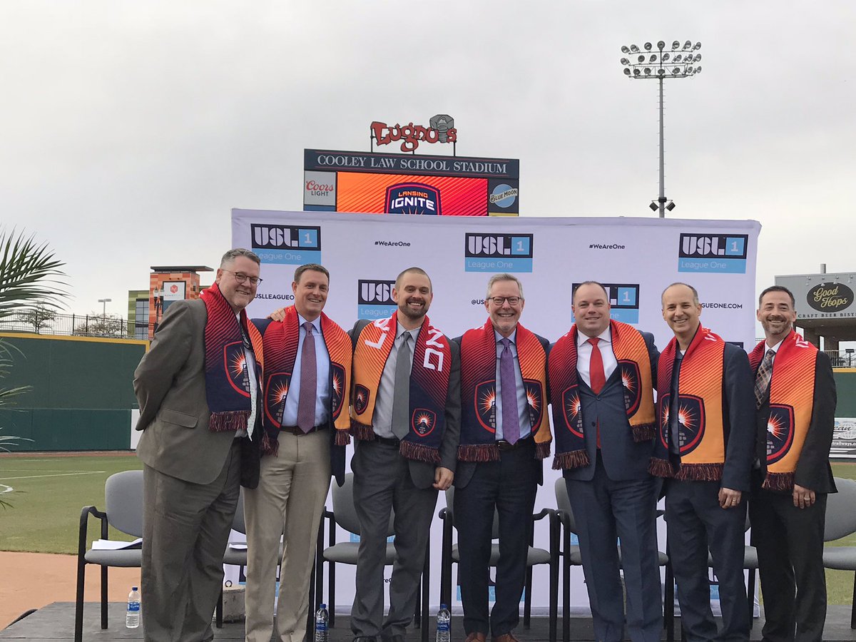 andyschor's tweet image. Thanks to everyone who joined us at today’s announcement and for being excited about @lansingmichigan! We are going to have the only professional soccer team in Michigan right here in Lansing! #LansingIgnite ⚽️