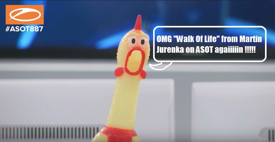 TheDanielKandi's tweet image. thanks @arminvanbuuren for playing @martinjurenka "Walk of Life" again on asot! The rooster shares the excitement! #ASOT887