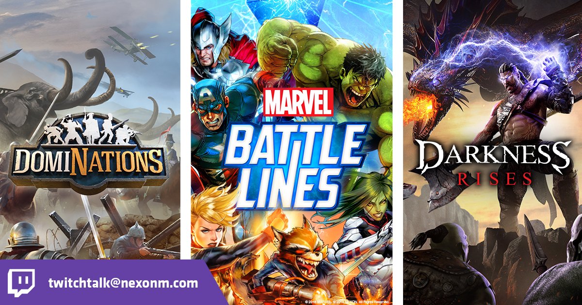 We are excited to be attending #Twitchcon this year! Come chat with us in person about your favorite Nexon Mobile games and share your story with us.
Let us know if you will be at the show by sending an e-mail to twitchtalk@nexonm.com