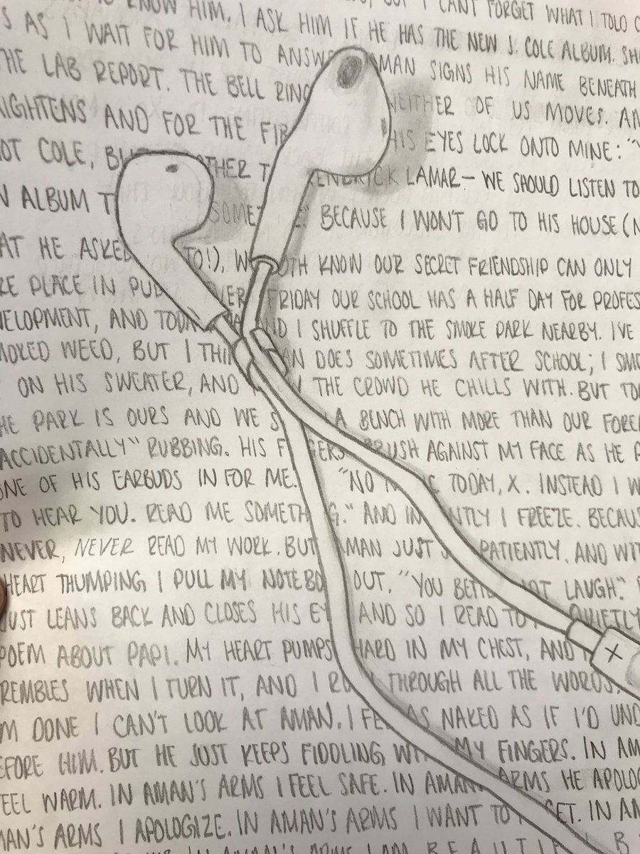mbrisbin11's tweet photo. Some creative response projects my #MacAPLit students finished for The Poet X by @AcevedoWrites. I’m always surprised how much thought and insight can be communicated without the need for an essay. #thebookchat #morethanagrade https://t.co/PAsHr1RZLE