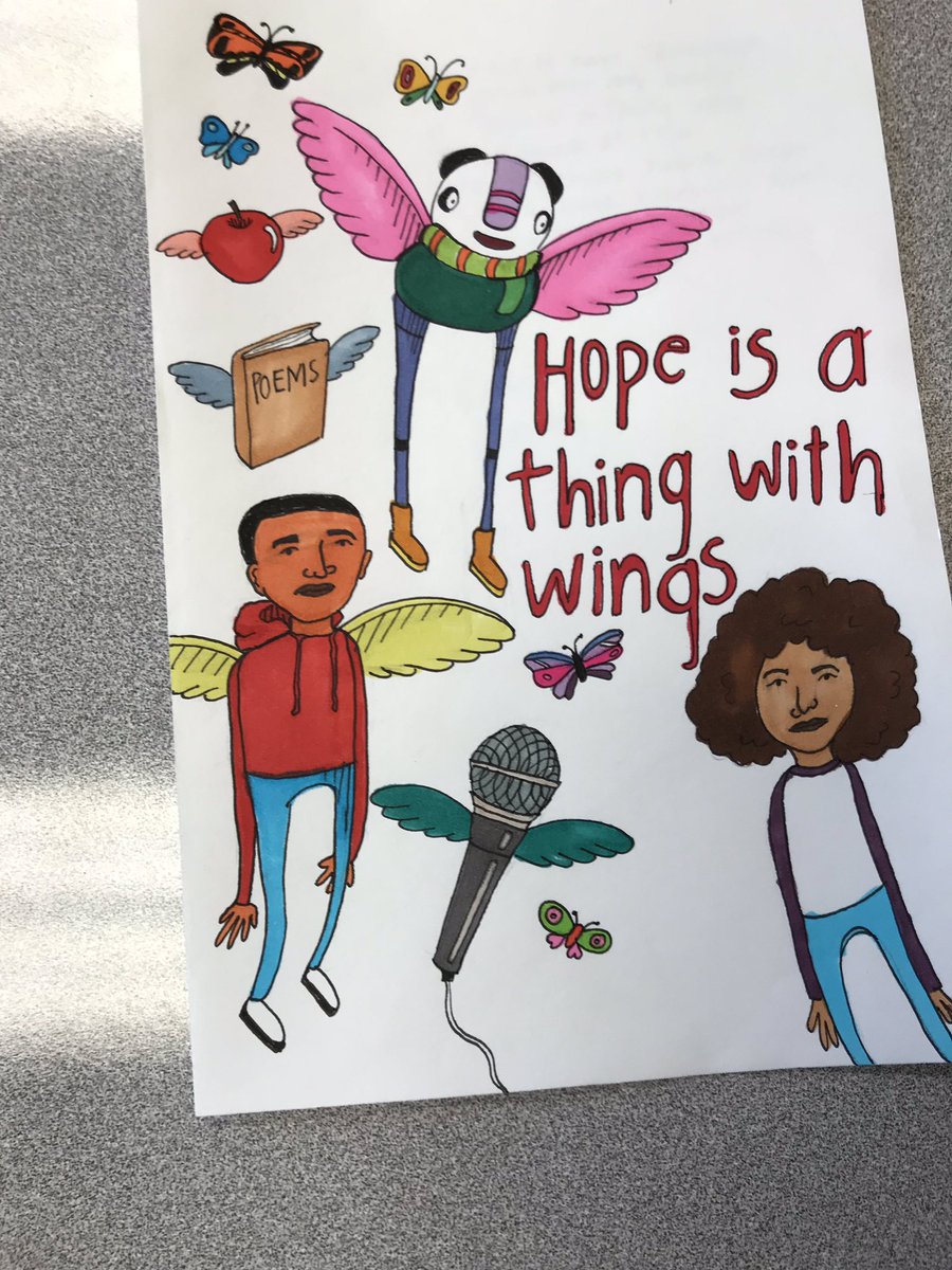 mbrisbin11's tweet photo. Some creative response projects my #MacAPLit students finished for The Poet X by @AcevedoWrites. I’m always surprised how much thought and insight can be communicated without the need for an essay. #thebookchat #morethanagrade https://t.co/PAsHr1RZLE