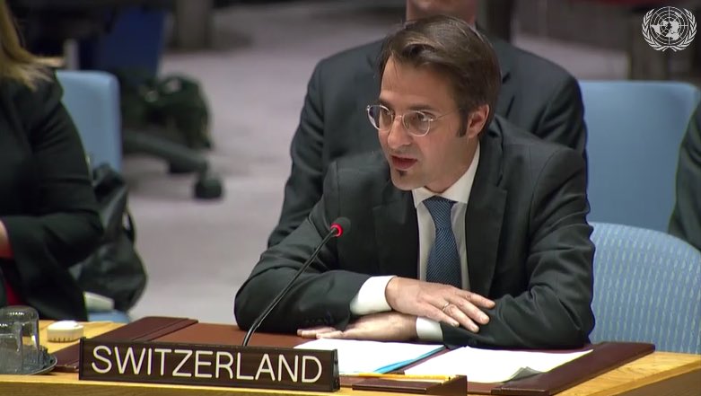 Today at the #UNSC Open Debate on #Women, Peace &amp; Security, #Switzerland emphasized link btw economic empowerment and #MeaningfulParticipation of women in political processes