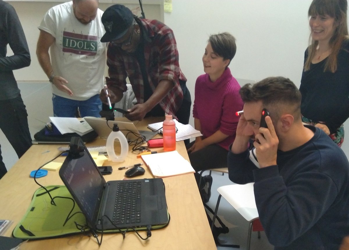 ArtsEMC's tweet image. Thanks to @pokelondon and @neurogears for two fantastic #QuestLabNetwork @WayneMcGregor workshops today on #humancentereddesign and deconstructing AR and VR. More amazing ideas, insights and inspiration.