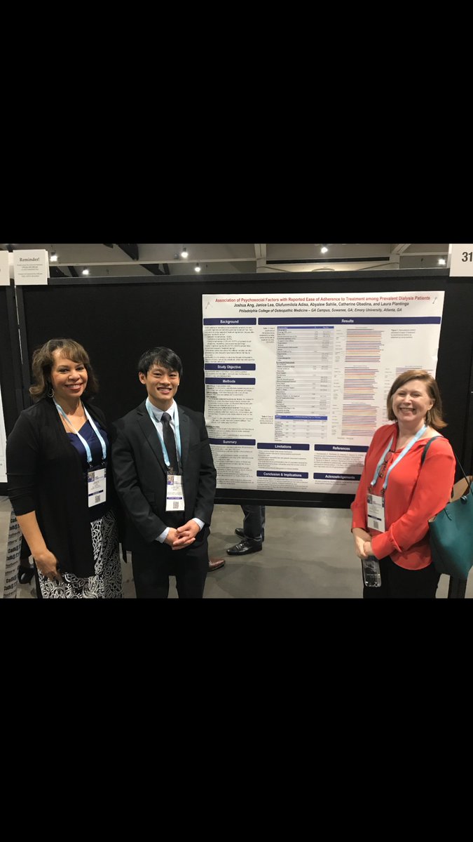 Emory Nephrology (@emorynephrology) on Twitter photo <a href="/EmoryNephrology/">Emory Nephrology</a> #KidneyWk #IamASN #DiversityandInclusion! Great dialysis research presentations today! @lea_janice Drs. Muoneke, Plantinga, & Joshua Ang (DO student & future nephrologist) <a href="/EmoryNephrology/">Emory Nephrology</a> #KidneyWk #IamASN #DiversityandInclusion! Great dialysis research presentations today! @lea_janice Drs. Muoneke, Plantinga, & Joshua Ang (DO student & future nephrologist)