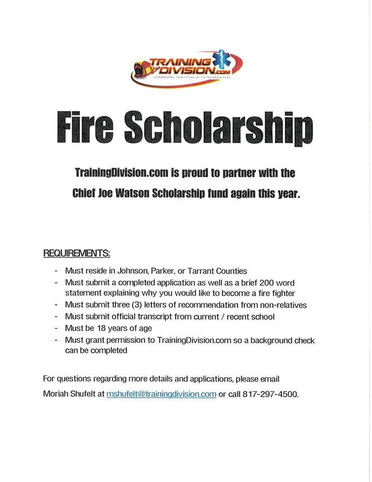 Johnson, Parker, and Tarrant county... Don’t forget our scholarship deadline is October 31st!! 🔥🔥🔥🔥