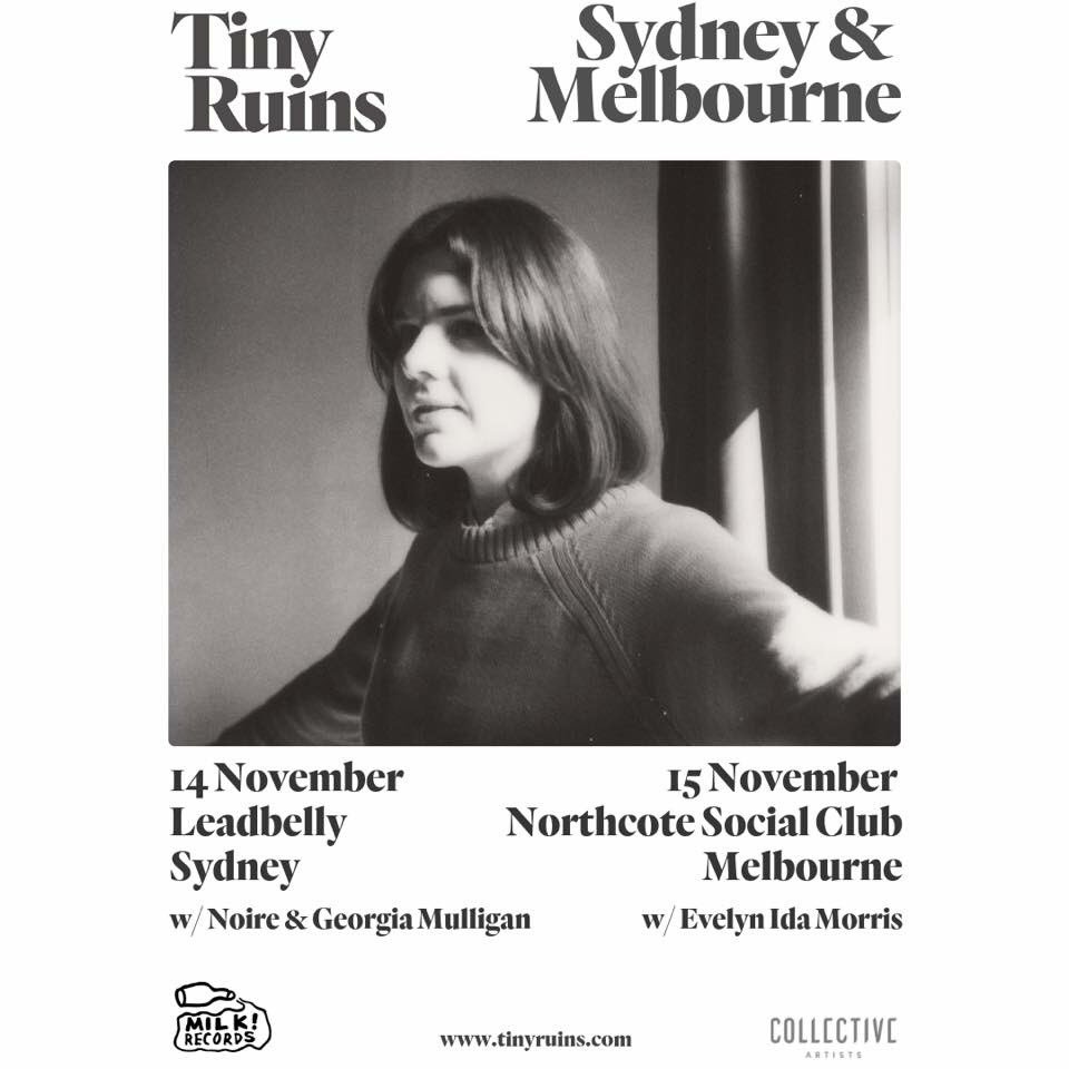 We’re coming to Sydney ✨🌸 supporting <a href="/tinyruins/">tiny ruins</a> Nov 14th at Leadbelly Newtown 💕