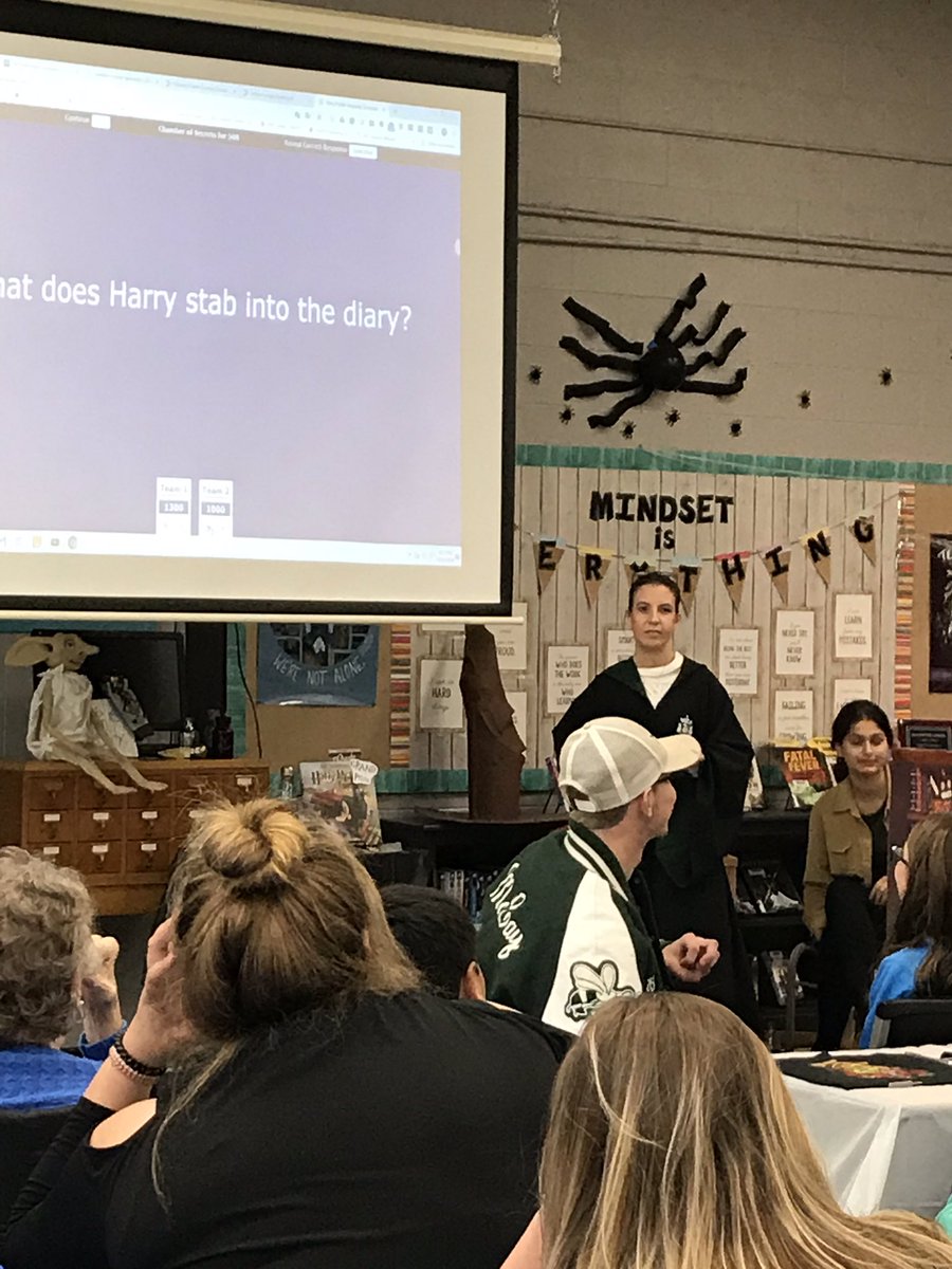 Rocking Harry Potter Trivia After school event- great turn out. Lots of witches and wizards here