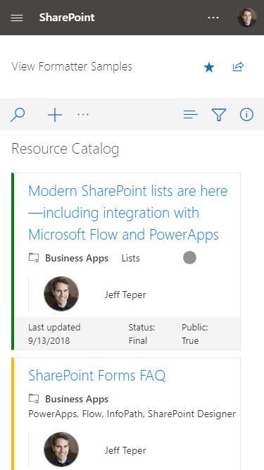 SharePoint's tweet photo. New #SharePoint view formatting samples now available. https://t.co/PhahtLuXK8 https://t.co/1plxh6rVkP