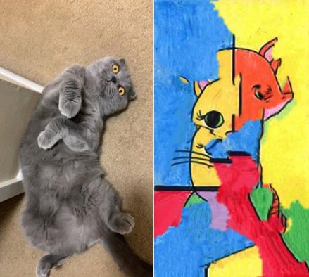 xCodeh's tweet image. I told a twitter bot to draw my cat and this is what it gave me