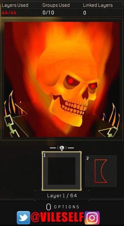 Vileself's tweet image. #BlackOps4 #Emblem Ghost Rider