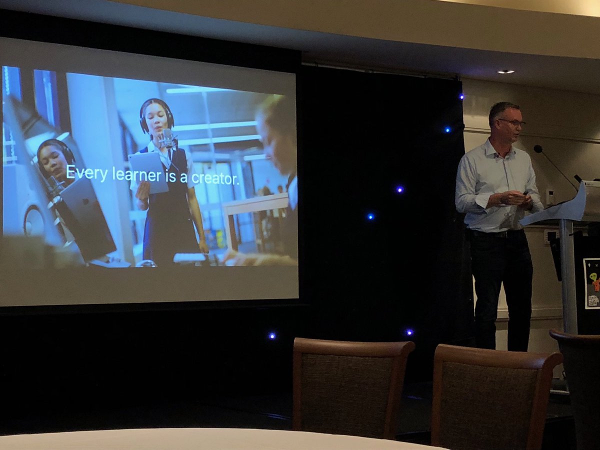 secondary_dow's tweet photo. “Every learner is a creator.” Garner Annett, Apple #spotlight18 https://t.co/n9LqfBkfwT