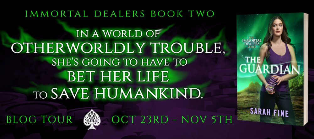 Karen's Killer Book Bench: THE GUARDIAN, The Immortal Dealers #2 by Sarah Fine #UrbanFantasy goo.gl/VGva3g via <a href="/KarenDocter/">Karen Docter</a>