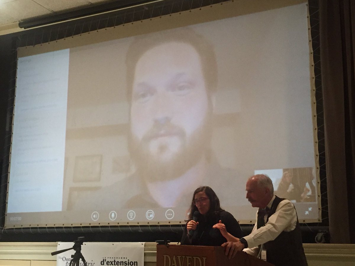 OPOP_PEPO's tweet photo. Merci Thomas @huguesr for sharing your expertise in supporting #Telemedicine #outreach patients #OPoP2018 including family in tx team and multiple devices  @OPOPDIR @Medpoiesis @eva_serhal @CAMHnews @camhEdu @CAMH_PSSP @ThibeaultGagnon @MBacktash @ECHO_ONMH @DCanso @drfgrondin https://t.co/wDIGK938zy